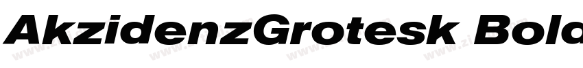 AkzidenzGrotesk Bold字体转换